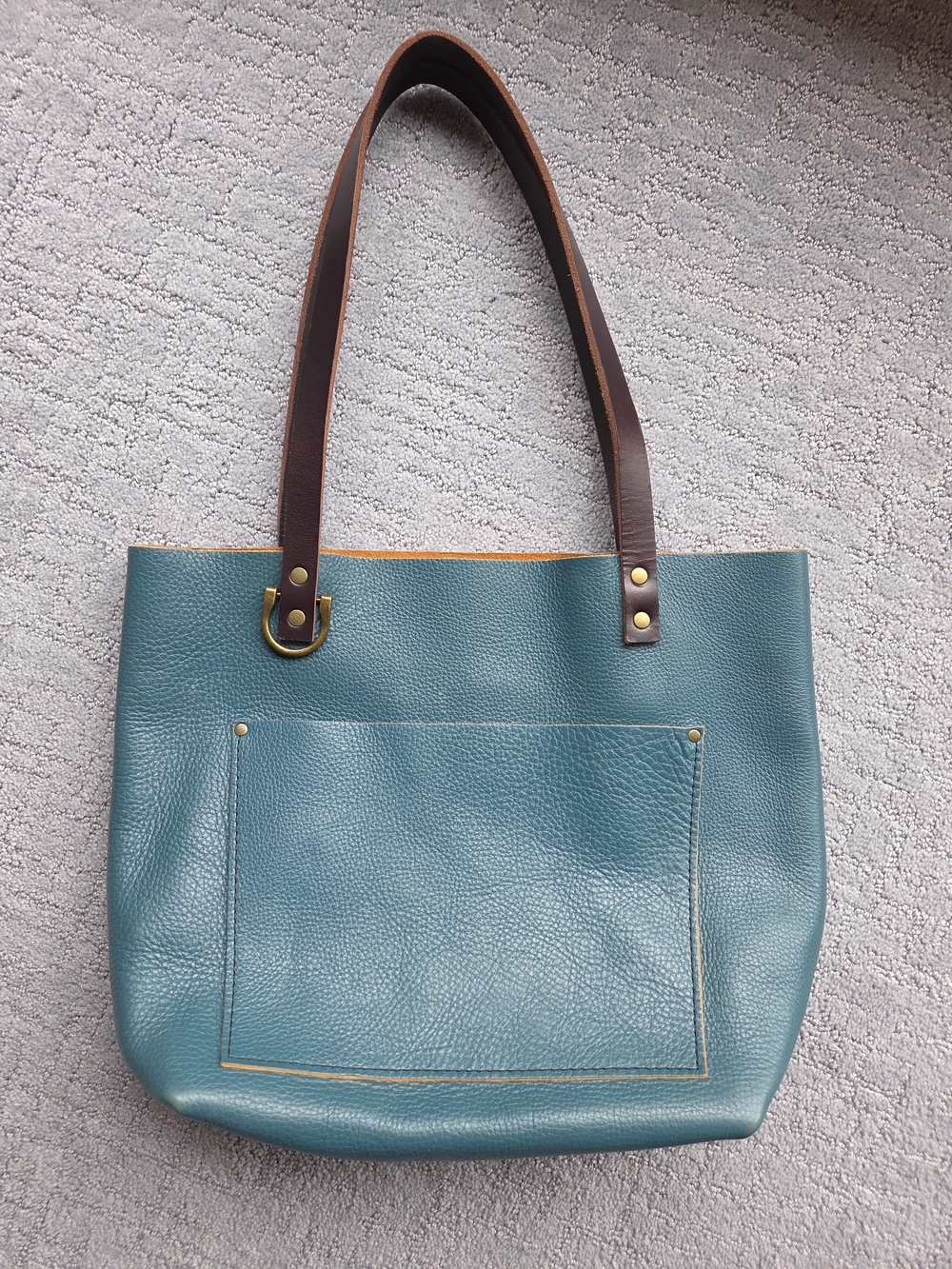🦄 OG Unicorn Portland Leather Turquoise Medium Tote 🦄
